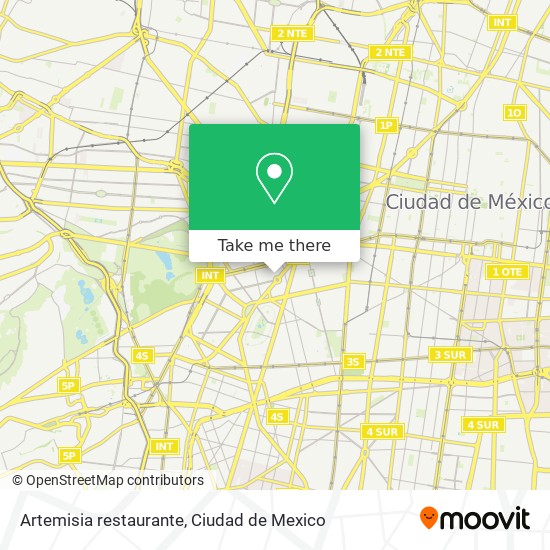 Mapa de Artemisia restaurante