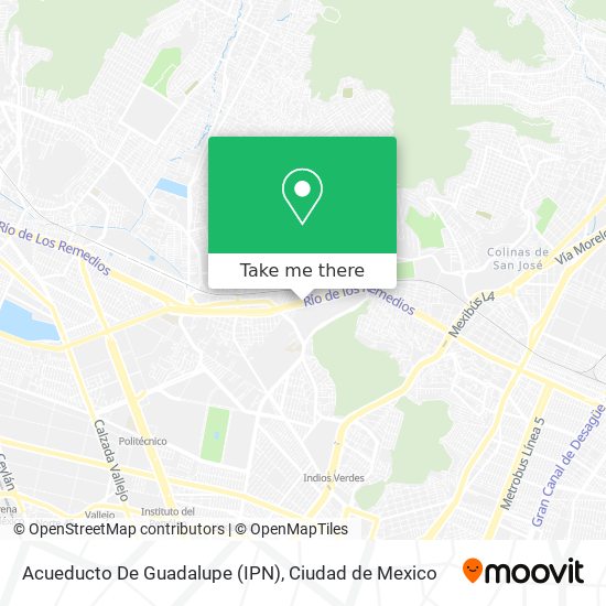 Mapa de Acueducto De Guadalupe (IPN)