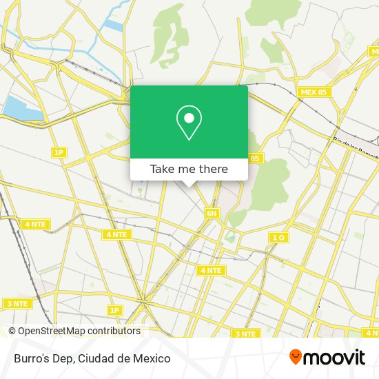 Mapa de Burro's Dep