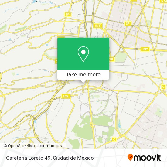 Mapa de Cafeteria Loreto 49