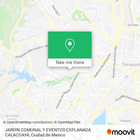 Mapa de JARDIN COMUNAL Y EVENTOS EXPLANADA CALACOAYA