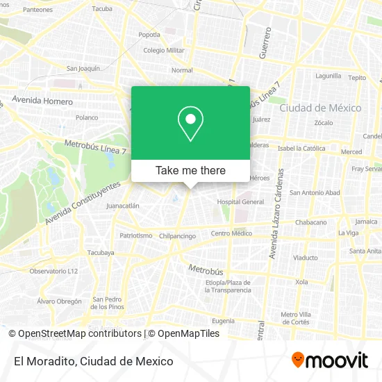 Mapa de El Moradito