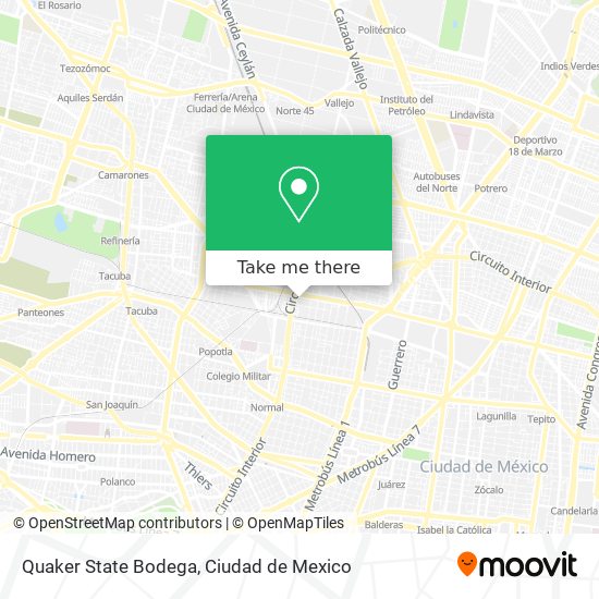 Quaker State Bodega map