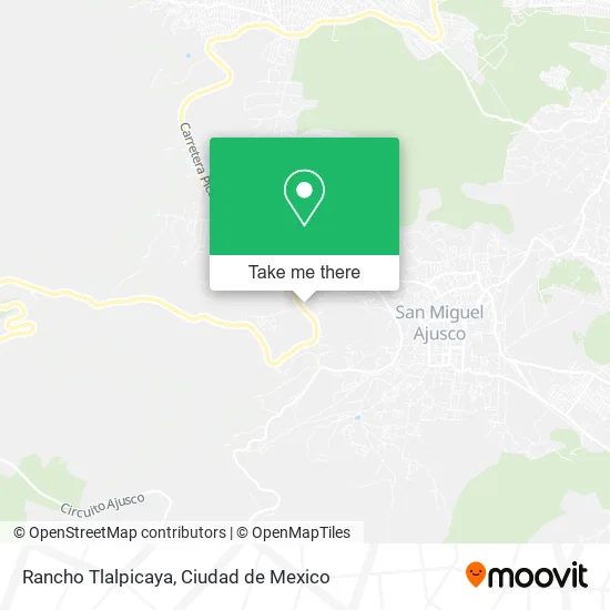 Rancho Tlalpicaya map