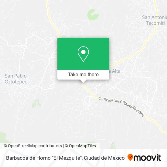 Barbacoa de Horno "El Mezquite" map