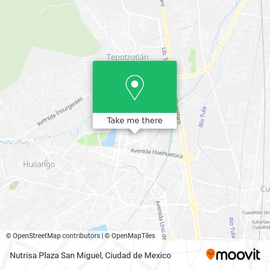 Mapa de Nutrisa Plaza San Miguel