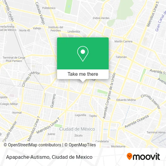 Apapache-Autismo map