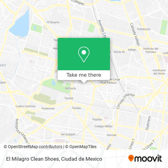 El Milagro Clean Shoes map