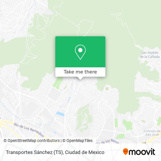 Transportes Sánchez (TS) map