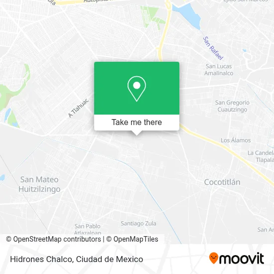 Hidrones Chalco map