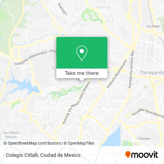 Colegio Citlalli map