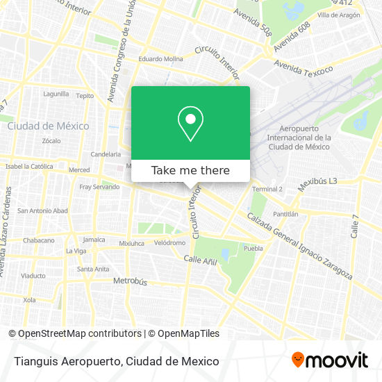 Mapa de Tianguis Aeropuerto