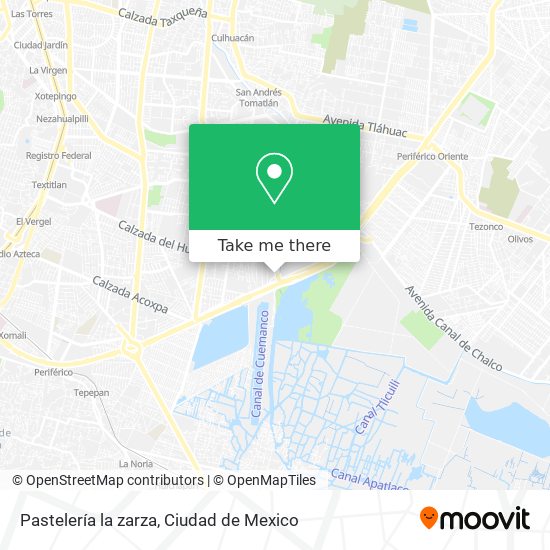 Mapa de Pastelería la zarza