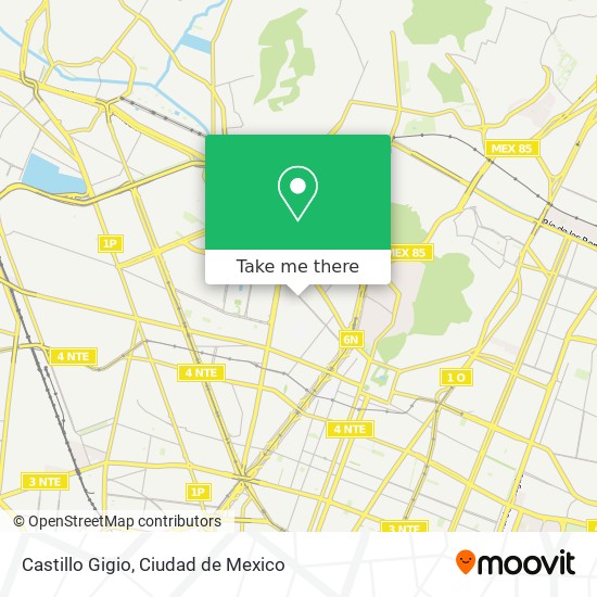Castillo Gigio map