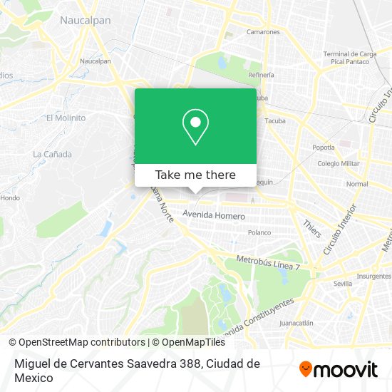 Miguel de Cervantes Saavedra 388 map