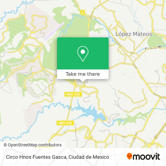 Circo Hnos Fuentes Gasca map