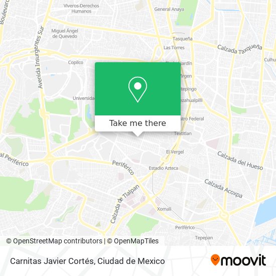 Carnitas Javier Cortés map