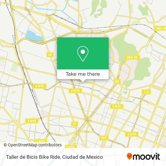 Mapa de Taller de Bicis Bike Ride