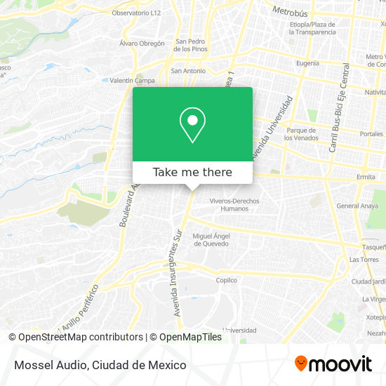 Mapa de Mossel Audio