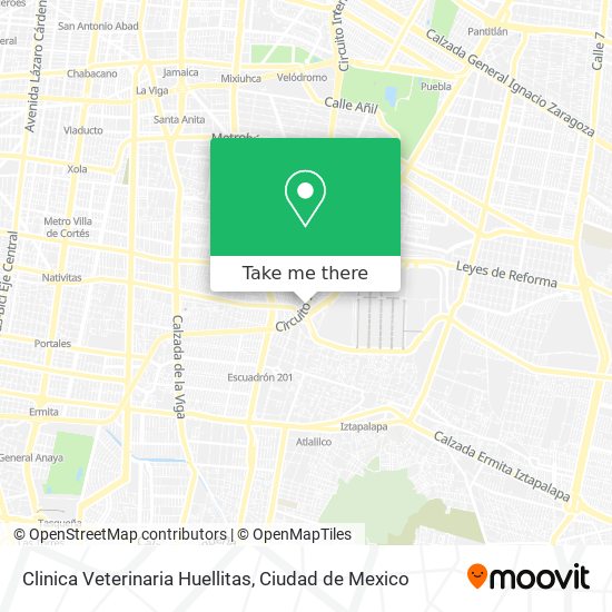 Mapa de Clinica Veterinaria Huellitas