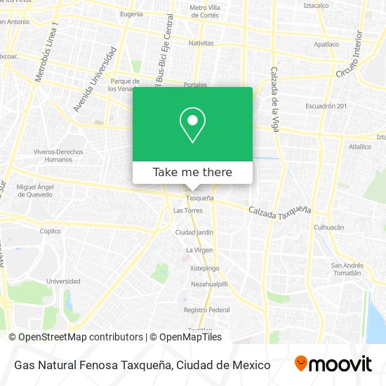 Gas Natural Fenosa Taxqueña map