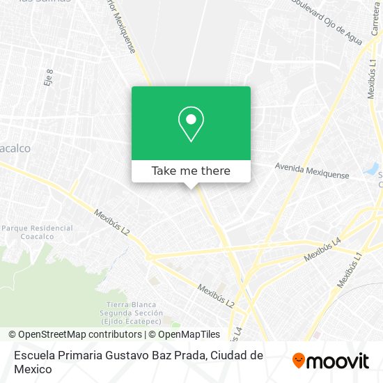 Escuela Primaria Gustavo Baz Prada map