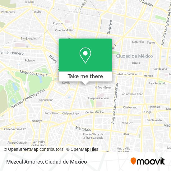 Mezcal Amores map