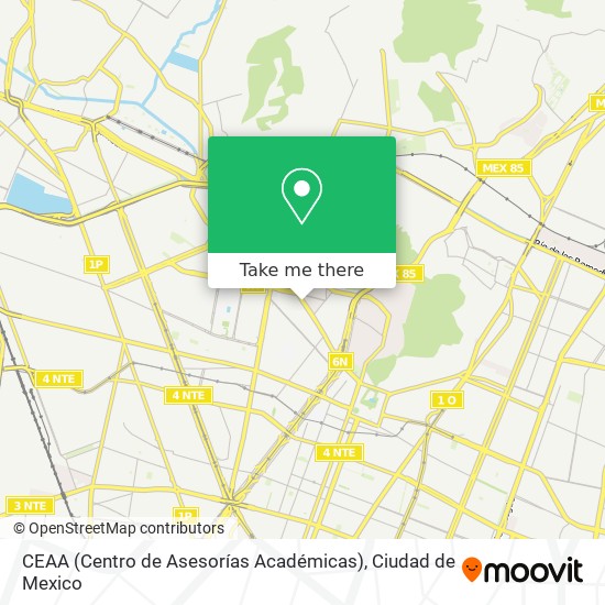CEAA (Centro de Asesorías Académicas) map