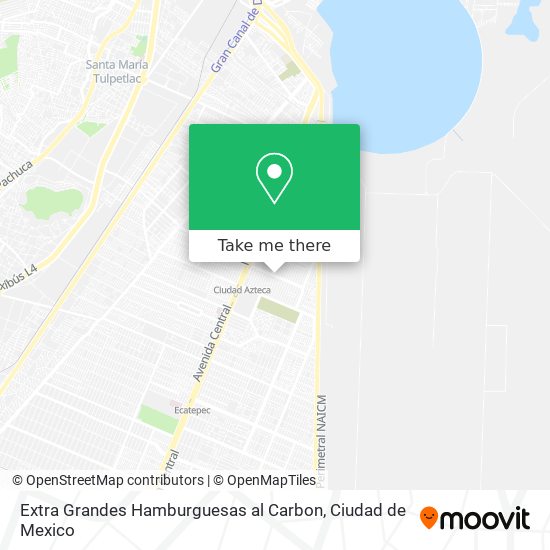 Mapa de Extra Grandes Hamburguesas al Carbon