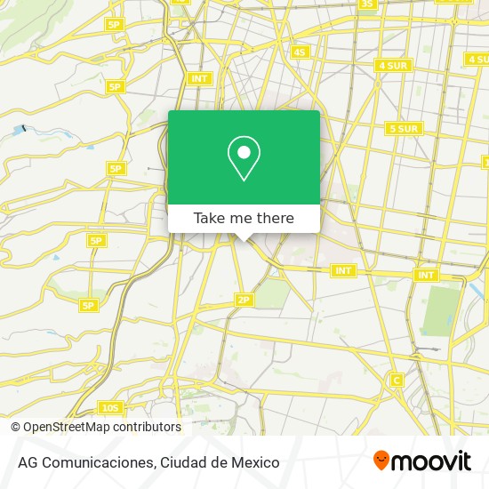 AG Comunicaciones map