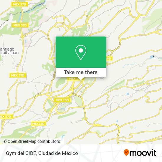 Mapa de Gym del CIDE