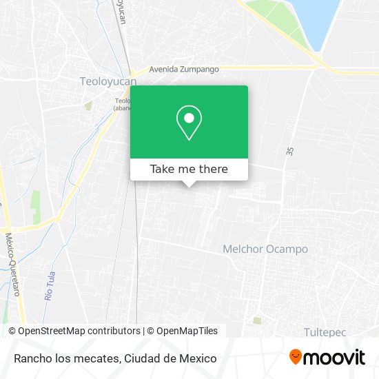 Rancho los mecates map