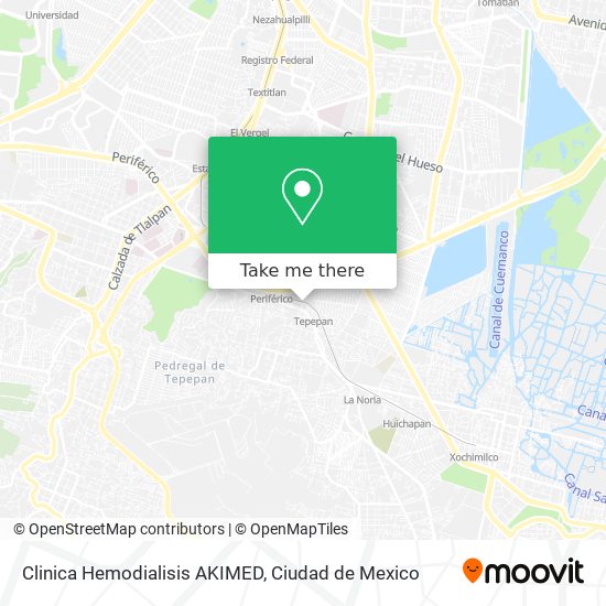 Mapa de Clinica Hemodialisis AKIMED