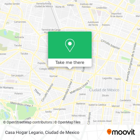 Casa Hogar Legario map