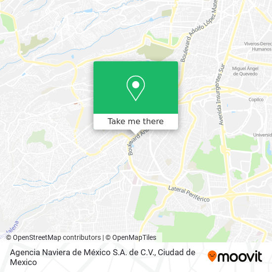 Agencia Naviera de México S.A. de C.V. map