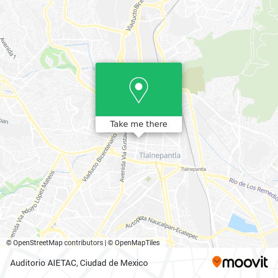 Auditorio AIETAC map