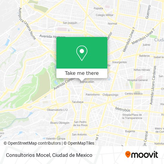 Consultorios Mocel map