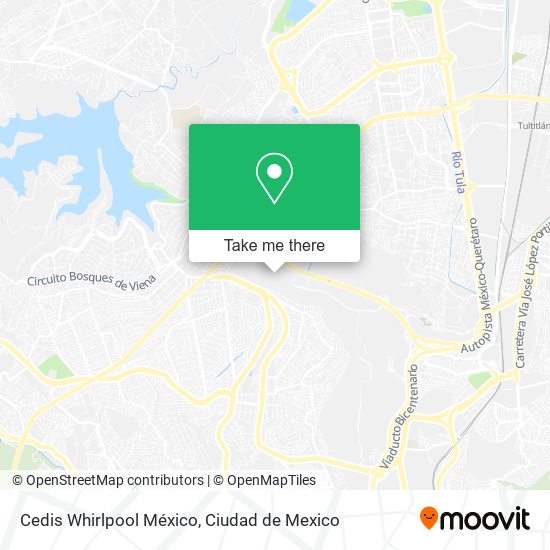 Mapa de Cedis Whirlpool México