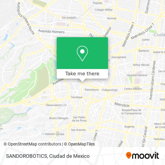 SANDOROBOTICS map