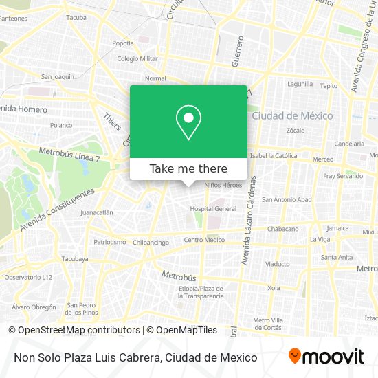 Non Solo Plaza Luis Cabrera map