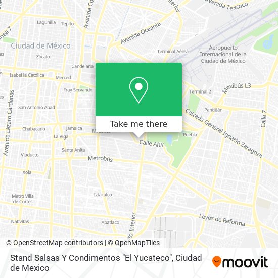 Mapa de Stand Salsas Y Condimentos "El Yucateco"
