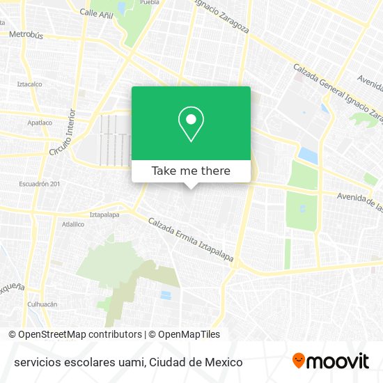 servicios escolares uami map