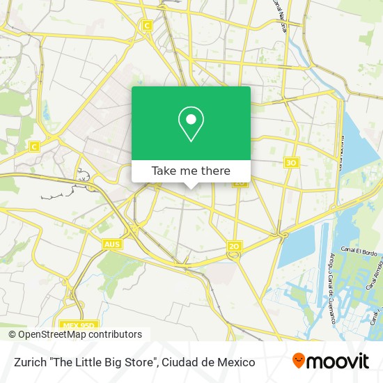 Mapa de Zurich "The Little Big Store"