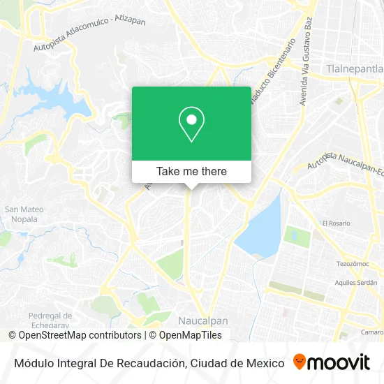 Mapa de Módulo Integral De Recaudación