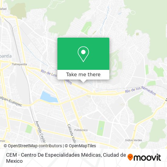 Mapa de CEM - Centro De Especialidades Médicas