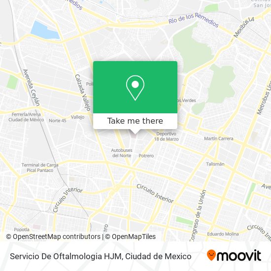 Mapa de Servicio De Oftalmologia HJM