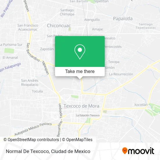 Normal De Texcoco map