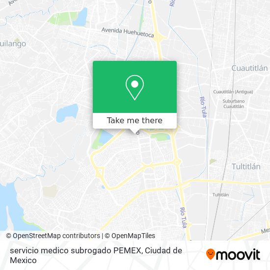 Mapa de servicio medico subrogado PEMEX