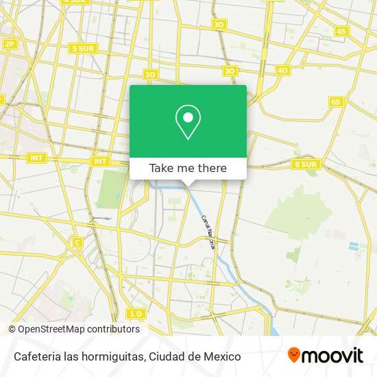 Cafeteria las hormiguitas map