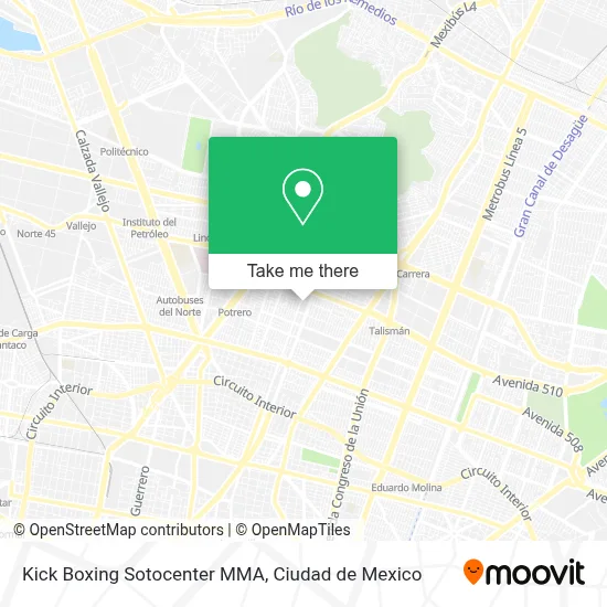 Kick Boxing Sotocenter MMA map